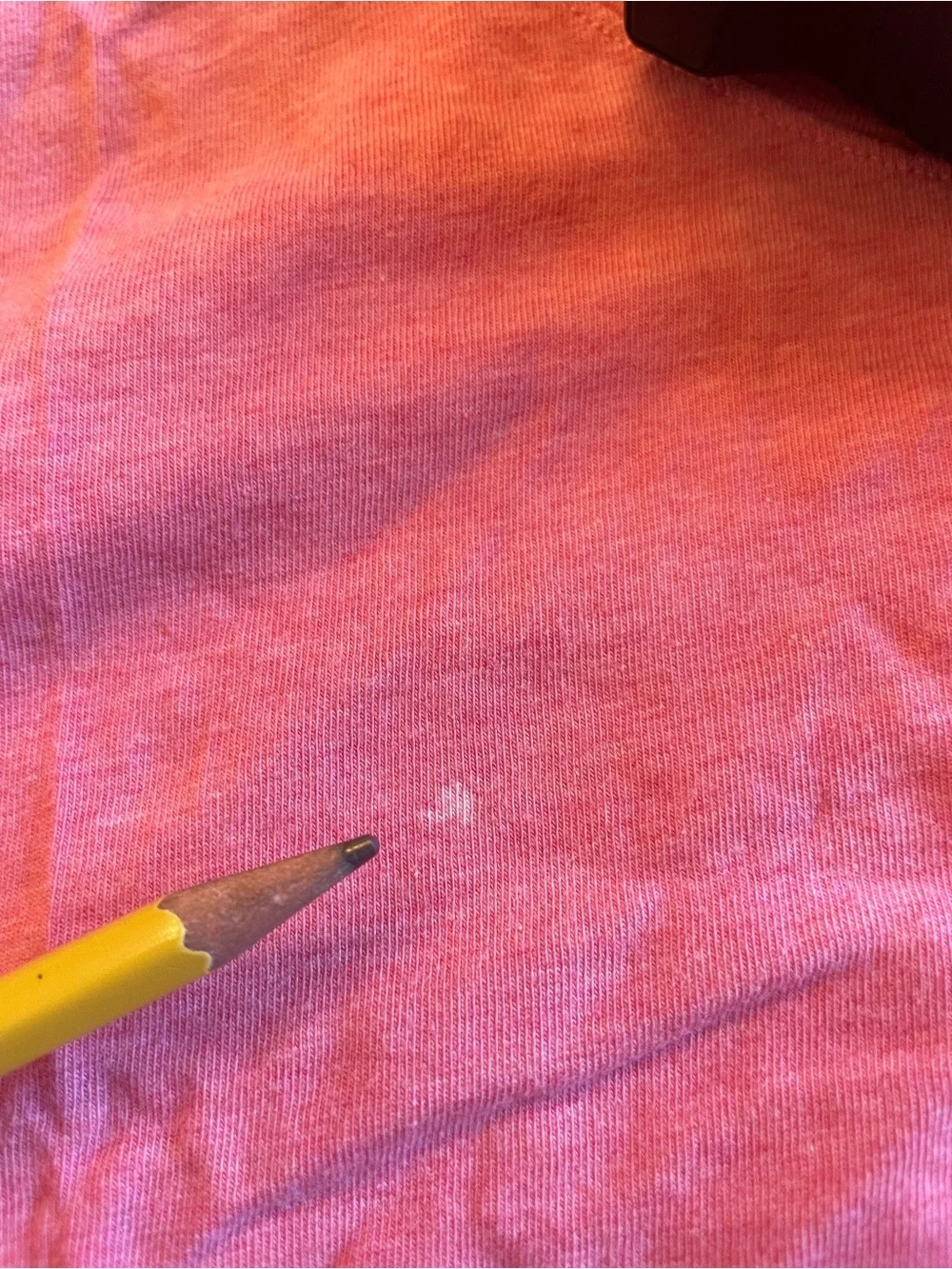 Lululemon Cool Racerback Tank Sz 6 Coral *Hole/Discoloration - Picture 4 of 5